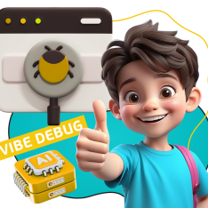 Тестирование & Vibe Debug. Охотники за багами - КИБЕРшкола программирования для детей, компьютерные курсы для школьников, начинающих и подростков - KIBERone г. Семилуки