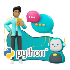 Умный чат-бот на Python - КИБЕРшкола программирования для детей, компьютерные курсы для школьников, начинающих и подростков - KIBERone г. Семилуки
