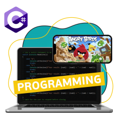 Программирование на C#. Удивительный мир 2D-игр - КИБЕРшкола программирования для детей, компьютерные курсы для школьников, начинающих и подростков - KIBERone г. Семилуки